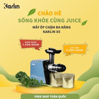 Máy ép chậm đa năng Karlin X5 xay cà phê, ép hoa quả