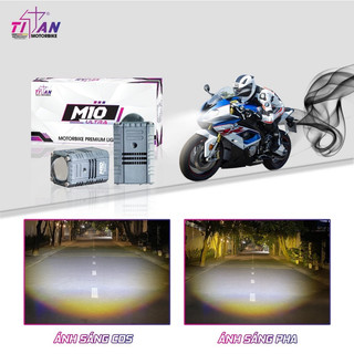 Đèn trợ sáng bi cầu M10 Ultra Titan gắn Mô tô, xe máy
