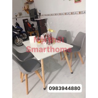 bàn làm việc bàn ăn chân gỗ tần bì cao 74cm nhiều kích thước