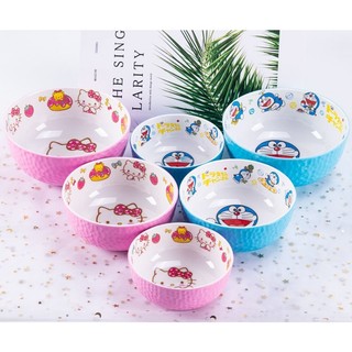 🌸chén bát tô tròn hello kitty doremon