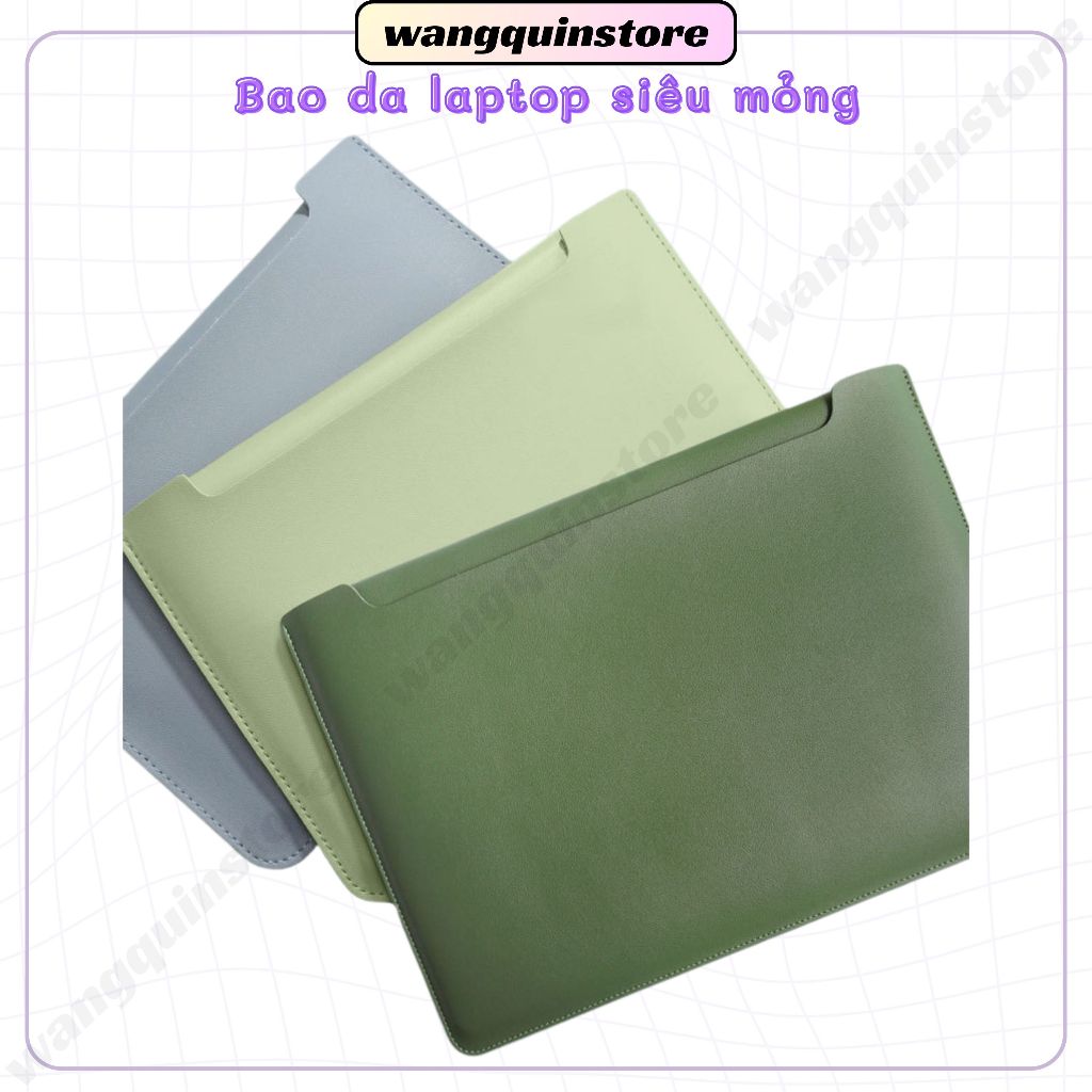 Túi đựng bảo vệ cho Macbook Air Pro Asus Acer 11.6" / 13.3" / 14" / 14.6" Da cao cấp nhiều màu Bao Laptop da PU