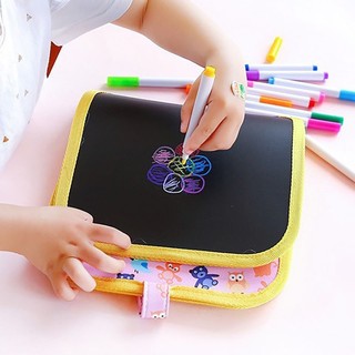 Sổ vẽ - viết tự xoá phát sáng cho bé mẫu mới tặng kèm bút và bông lau