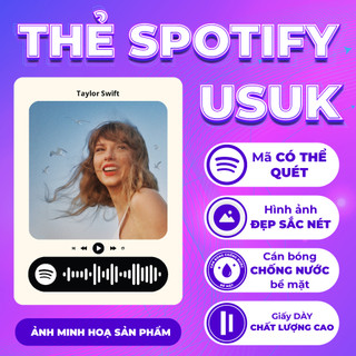 Thẻ Postcard Spotify Nghệ sĩ US-UK trang trí ốp điện thoại, trang trí, decor kích thước 6.2cmx8.5cm