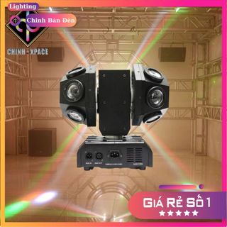 Đèn moving sân khấu 12 mắt 2 đầu độc lập kết hợp laser chuyên dùng cho phòng sự kiện , karaoke , phòng bay , tiệc.