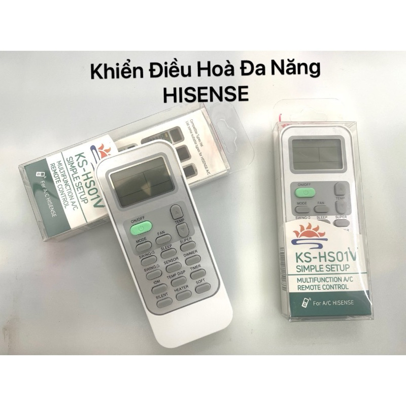 Điều Khiển Điều Hoà Hisense Đa Năng