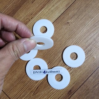 Gioăng teflon ron ptfe dày 3mm dn10 dn15 dn20 dn25 dn32 dn40 dn50 dn65 dn80 chịu nhiệt độ cao áp suất cao