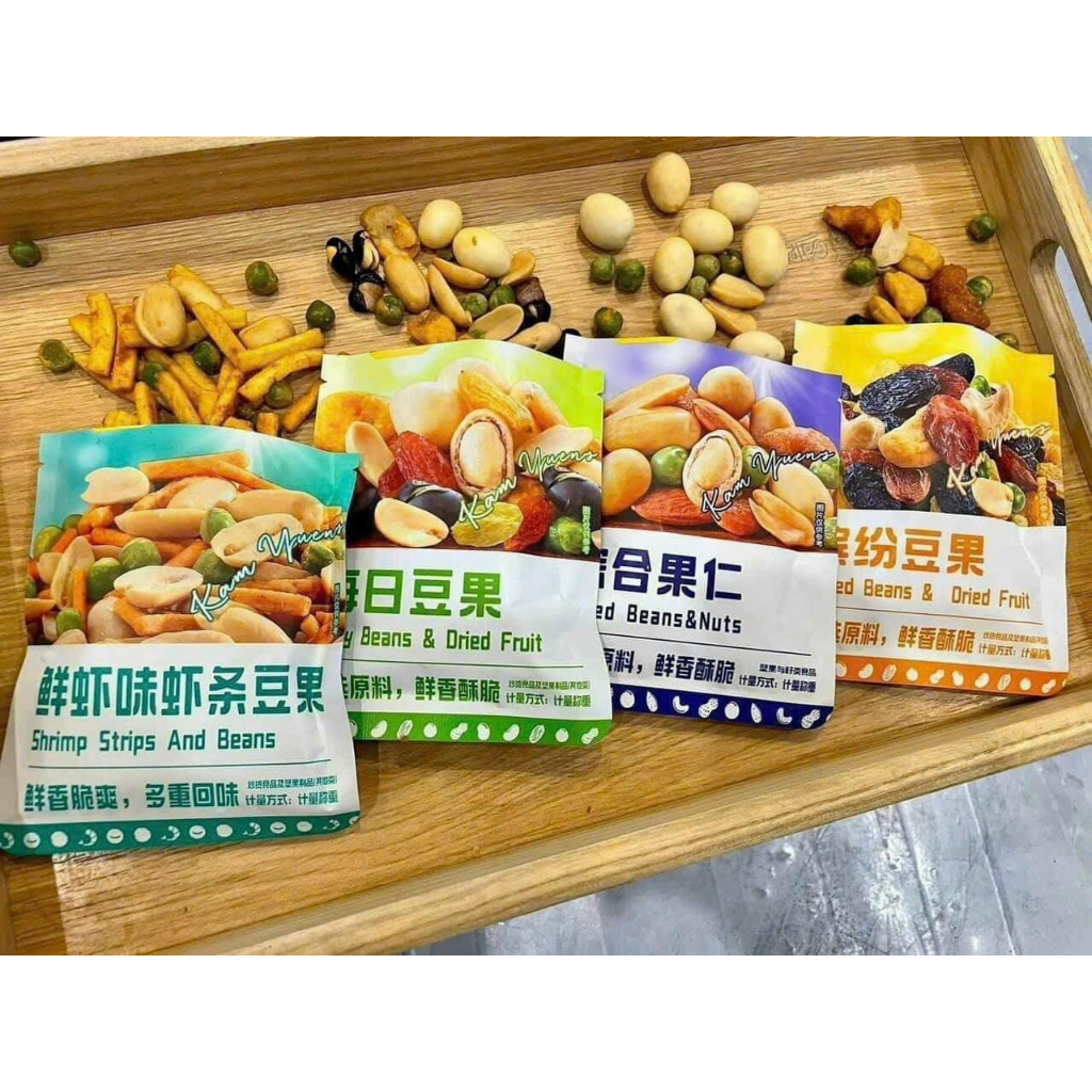 1Kg Hạt Ngũ Cốc Đậu Mix 7 Loại  Tẩm Vị Sấy Giòn 4 Vị  Healthy