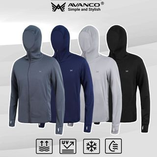 Áo khoác chống nắng nam AVANCO cao cấp chống tia UV, vải coolmax thông hơi thoáng khí, mẫu mới 2024
