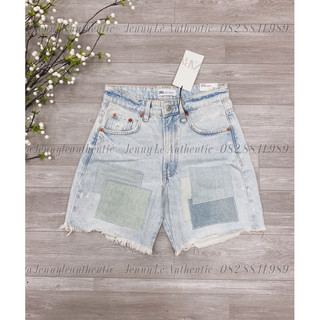 Quần short jean zara authentic phối mảng giá sale