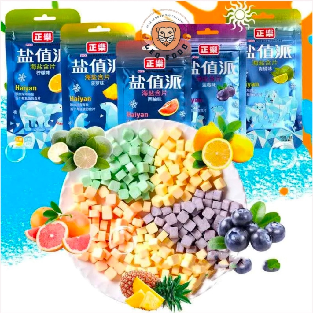 Kẹo Bạc Hà Mát Lạnh HaiYan 1 Gói 30 Viên Ngậm (13 Vị)