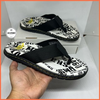 [GIÁ SỐC] Dép kẹp nam, dép xỏ ngón ⚡️FREESHIP⚡️Dr.Martens Cao Cấp, Siêu Êm, Siêu Bền FULLBOX (Đế Trắng Chữ)