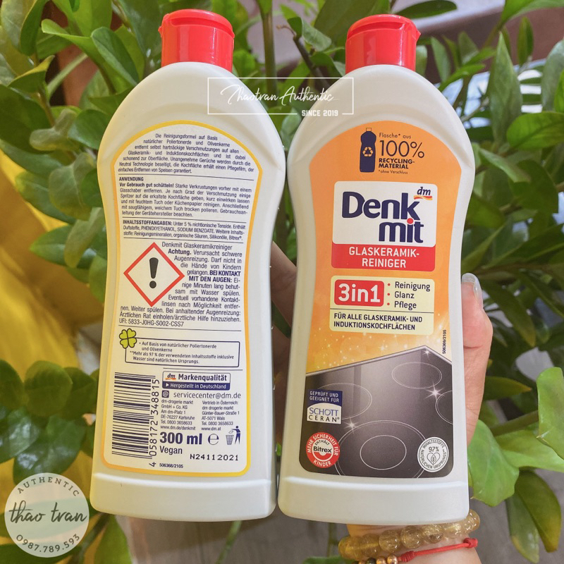 DUNG DỊCH VỆ SINH BẾP TỪ, BẾP ĐIỆN DENKMIT
