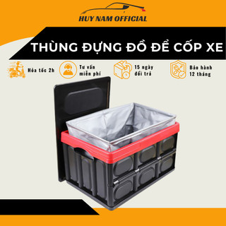  Thùng Đựng Đồ Ô Tô HUY NAM OFFICIAL - Hộp Đựng Đồ Ô Tô Có Thể Gấp Gọn Dung Tích 56 Lít Để Cốp Sau Ô Tô 