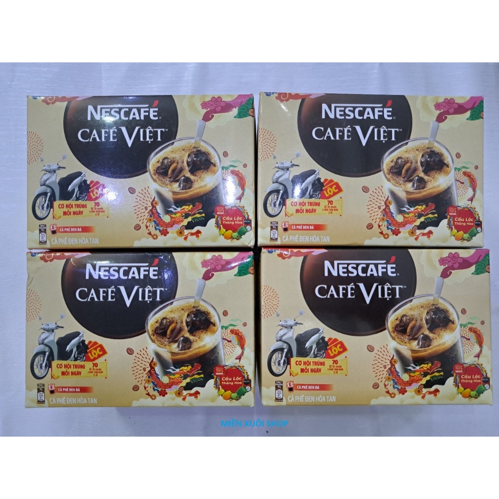 04 cafe đen đá Nescafe Cafe Việt hộp 240g (04 hôp x 15 gói x 16g)