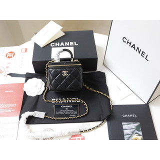 Túi đeo chéo Cha.nel vanity mini super size 10,5cm da thật fullbox