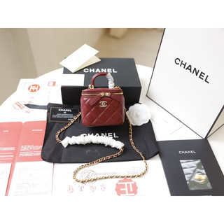Túi đeo chéo Cha.nel vanity mini super size 10,5cm da thật fullbox