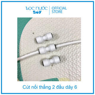 Cút nối thẳng 2 đầu dây 6 nối nhanh