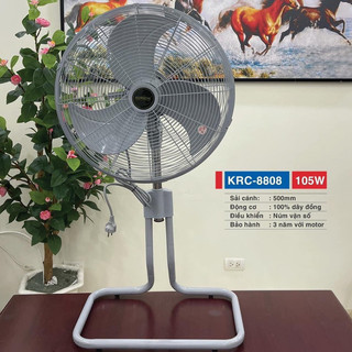 Quạt quỳ công nghiệp korichi 8808 công suất 105w-sải cánh 50cm-bảo hành 3 năm