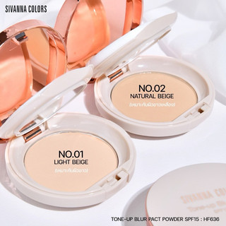 Phấn phủ dạng nén kiềm dầu Phấn Phủ Sivanna Tone - up Blur Pact chống nắng SPF15 HF636 9g