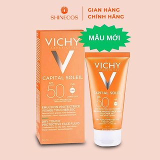 Kem chống nắng Vichy Capital Soleil SPF50 Emulsion Toucher Sec Anti 50ml