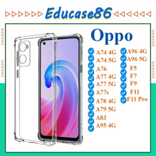 Ốp Dẻo Trong Chống Sốc Oppo A74/A76/A77/A77s/A78/A79/A83/A95/A96/F5/F7/F9/F11/F11Pro Loại Dày, Không Ố Vàng