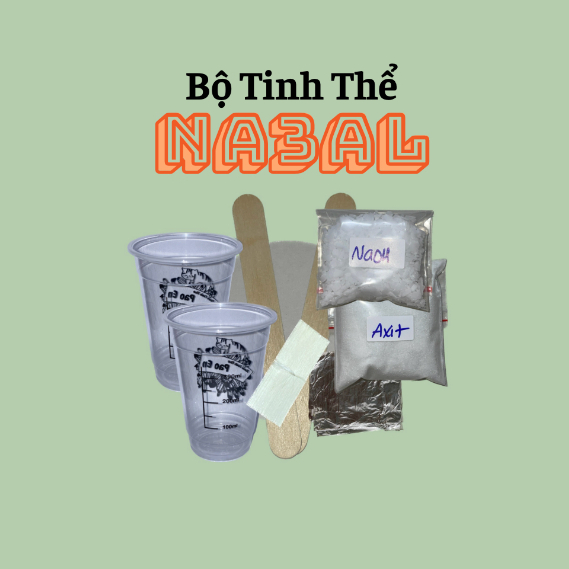 Combo nuôi tinh thể Na3Al  ( có giấy hướng dẫn )