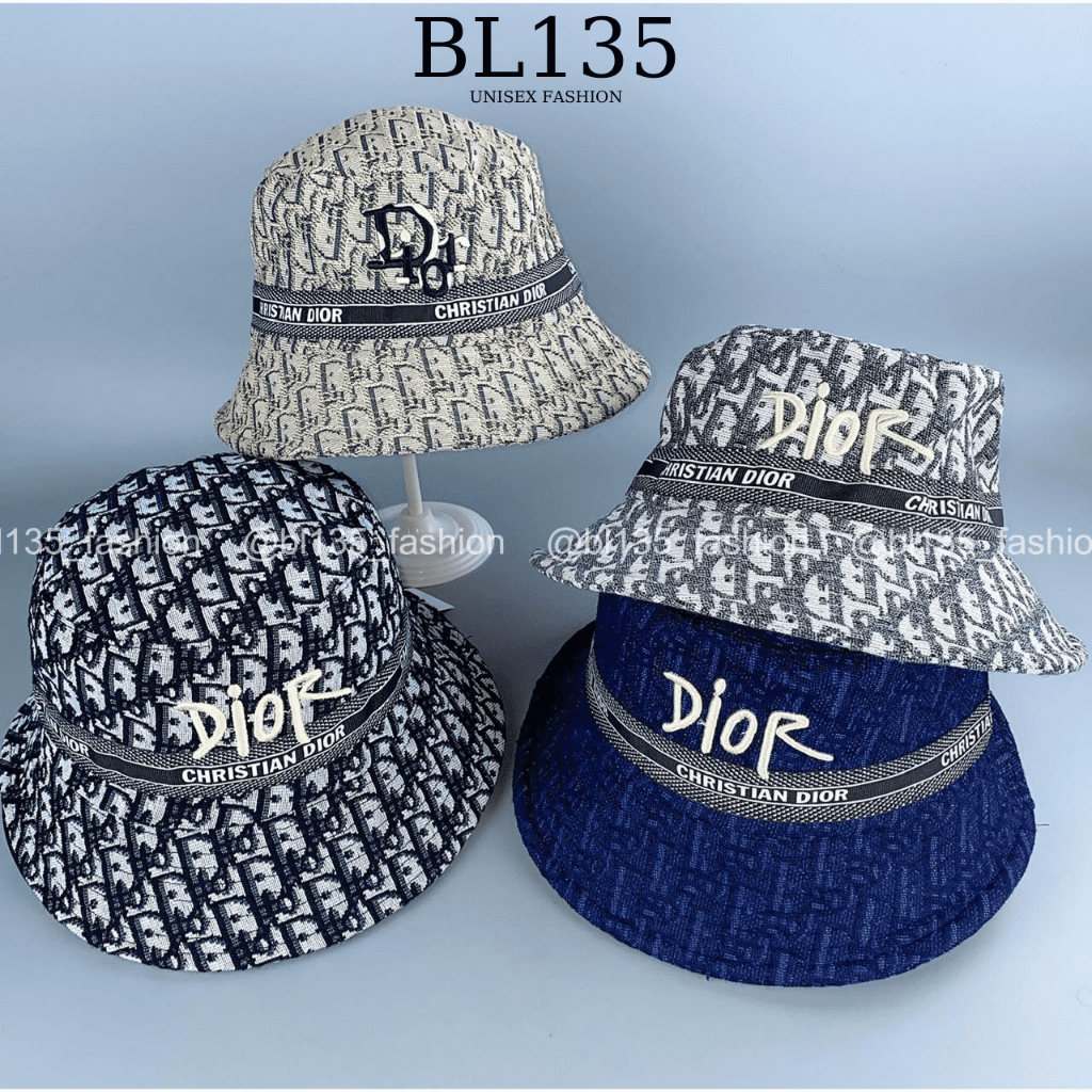 Nón bucket/mũ kết nam nữ thời trang Hàn Quốc set cặp đôi combo tình nhân vải bố dây ruy thêu Diro - BL135
