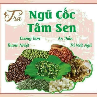 Trà Ngũ Cốc Tâm Sen Hỗ trợ ngủ ngon an thần ổn định huyết áp