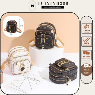 Balo nữ Mini Balo da Sz 22 đi làm đi chơi để vưa tất cả các dòng điện thoại và các đồ dùng cá nhân.