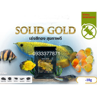 Vitamin arowana solid gold - bột kích màu vàng cho cá rồng kim long quá bối, đầu vàng, full helmet, king kong, ali 10g