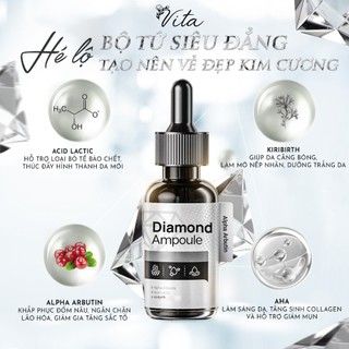 Tinh Chất Kim Cương Diamond Ampoule  Hộp 10ml Giúp Dưỡng Ẩm,Cải Thiện Nếp Nhăn,Làm Mờ Thâm Nám