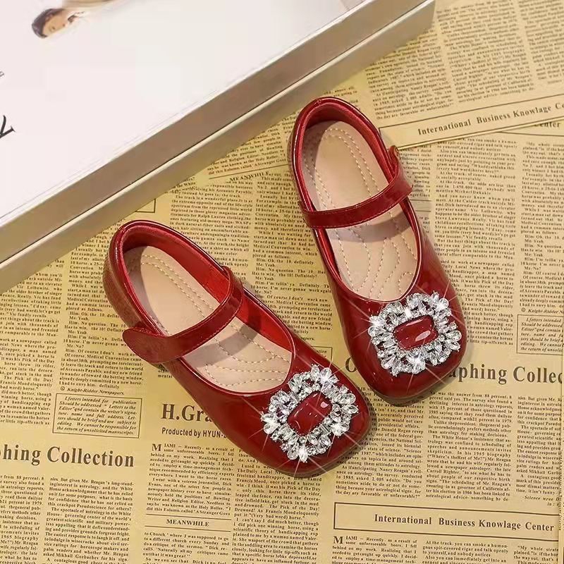 Giày búp bê gắn đá bling bling