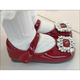 Giày búp bê gắn đá bling bling