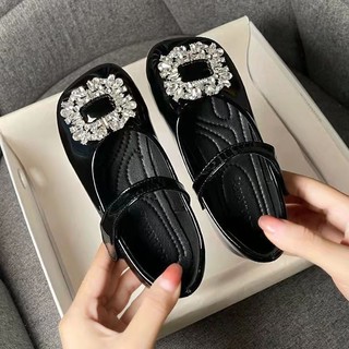 Giày búp bê gắn đá bling bling