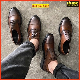 [GIÀY OXFORD] Giày Da Nam Tỉa Patina Cao Cấp - Giày Đốc Nam Da Thật Mềm Mại - Phong Cách Mạnh Mẽ - Mã Dr116 và Dr883