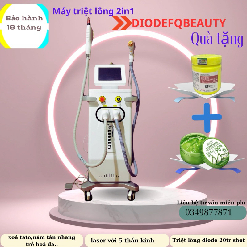 Máy triệt lông DioDe 2in1 - Máy triệt lông Laser DioDe