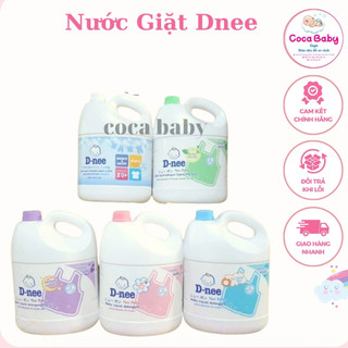 Nước giặt dnee - nước giặt xả quần áo d-nee thái lan mùi hương dịu nhẹ, an toàn cho bé 3000ml