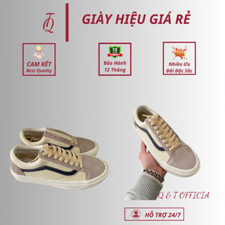 Giày ván trắng xám sọc đen nam nữ