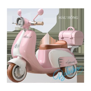 Xe điện cho bé, Xe máy điện vespa có kết nối Blutooth Babibo kids mã 801
