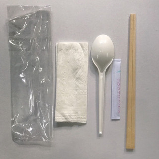 Combo 100 muỗng đũa tăm giấy