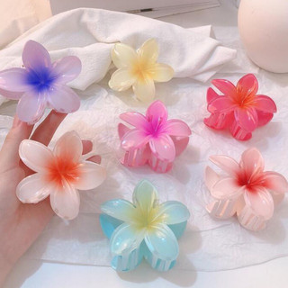 Kẹp tóc càng cua hoa sứ hoa tiên tiểu thư đi biển kẹp tóc hoa sứ 8cm phong cách hàn quốc hot trend 2024