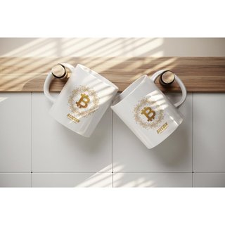 Cốc Uống Nước In Logo Bitcoin