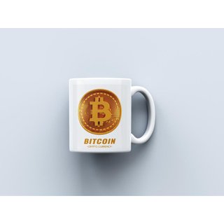 Cốc Uống Nước In Logo Bitcoin