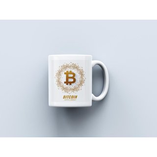 Cốc Uống Nước In Logo Bitcoin