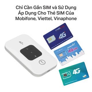 Cục phát wifi từ sim 4G, bộ phát wifi di động cầm tay tiện lợi pin sử dụng 6- 8 tiếng kết nối 10 thiết bị tốc độ 150mbps