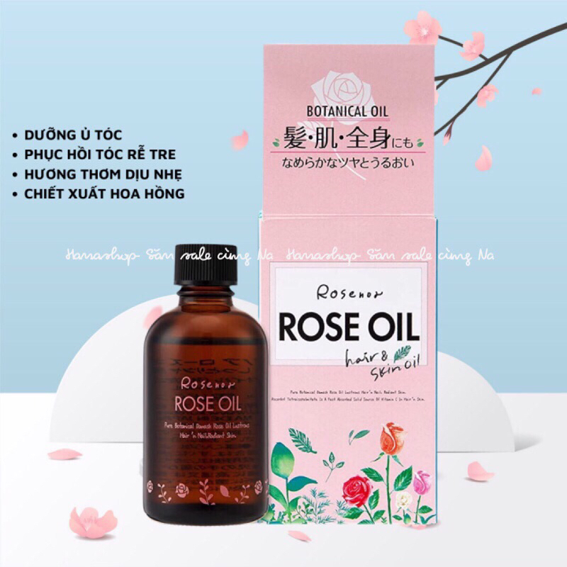 Dầu dưỡng Rose Oil Botanical nội địa Nhật Bản