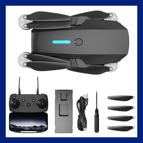 Flycam E88 MAX Động Cơ Không Chổi Than, Kết Nối Wifi Với ĐIện Thoại, Điều Khiển Từ Xa Quay Phim Và Chụp Ảnh Trên Không | BigBuy360 - bigbuy360.vn