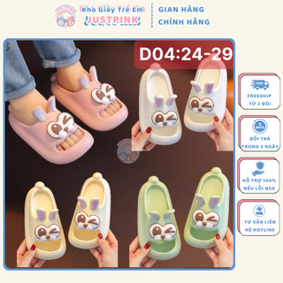 Dép trẻ em hình thỏ êm chân chống trượt cho bé từ 3-6 tuổi 