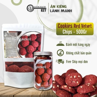 Bánh Cookies RedVelvet Chocolate Chips Healthy Key - Bánh hạt ngũ cốc ăn kiêng