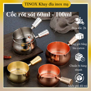 Chén nước chấm có tay cầm TINOX cốc lấy sốt inox 304 chén rót sốt inox BI023
